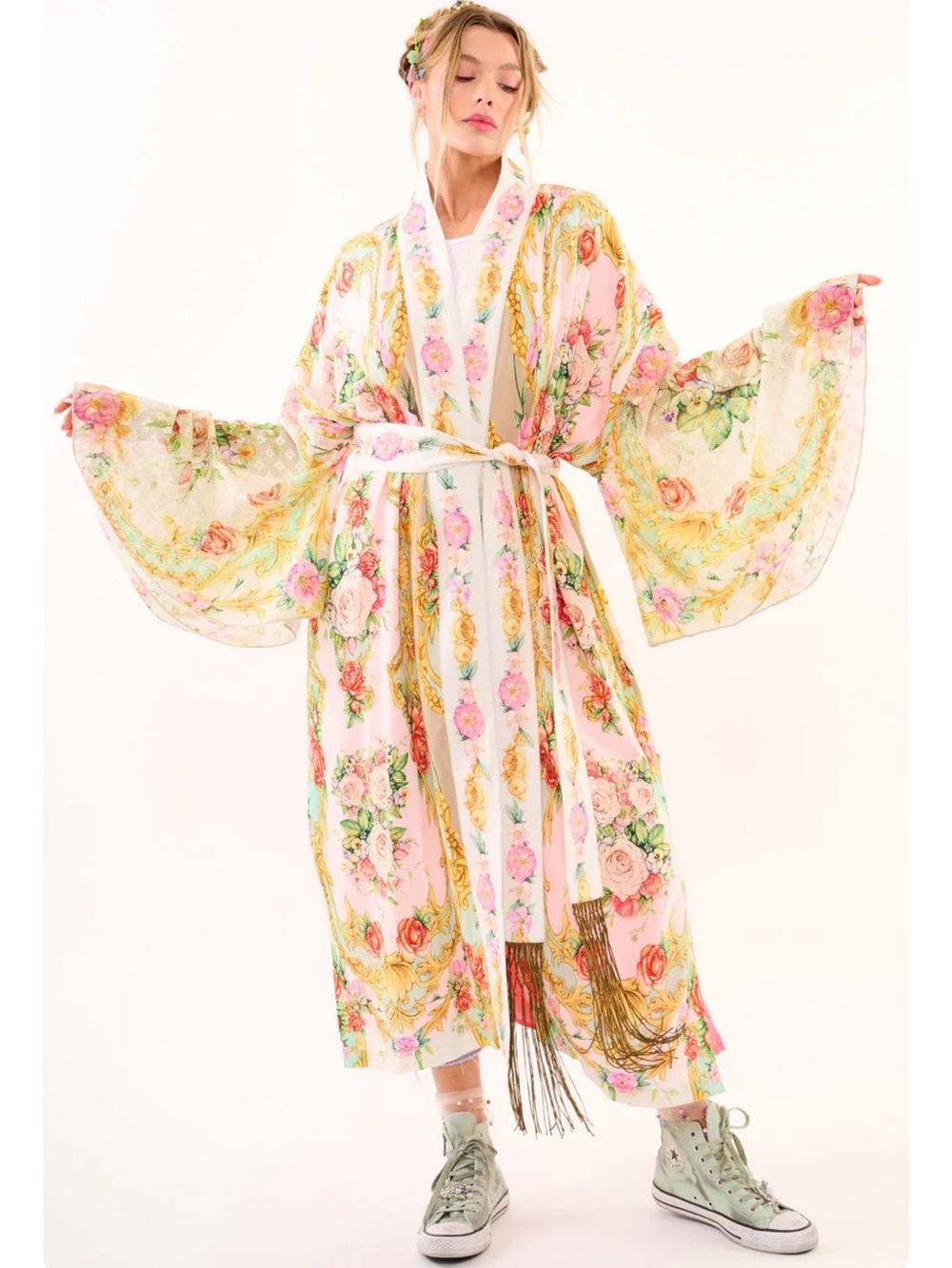 Aratta Birth of Venus Kimono Robe, NWT